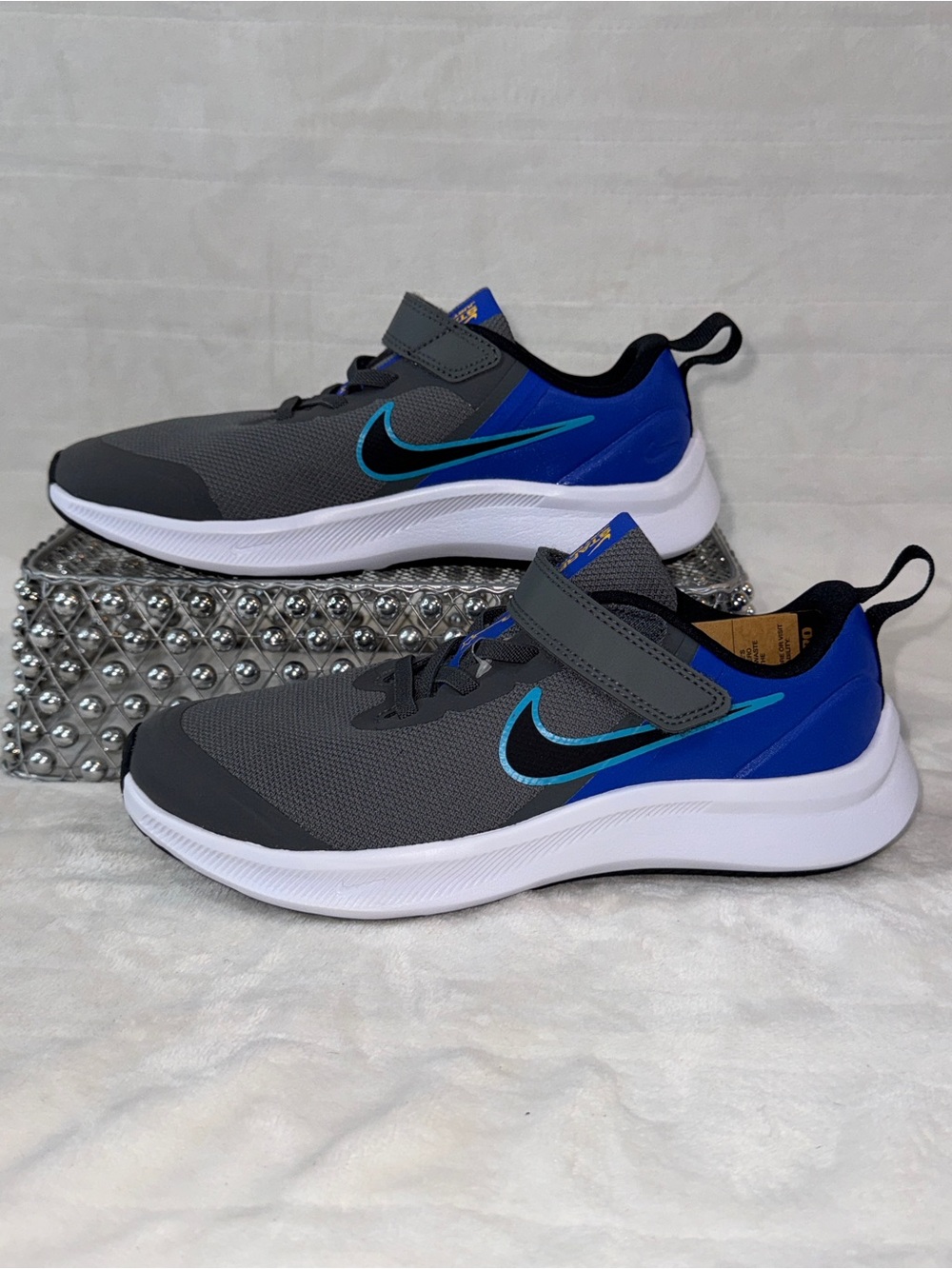 Nike Star Runner 3 PSV Sz 3Y Grey Blue DA2777-012